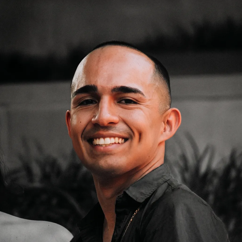 Xavier Sanchez smiling, portrait